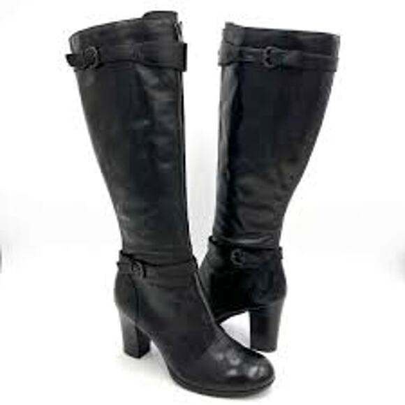 BORN Tall Riding Harness Boots in Black Size 7 - Picture 1 of 10